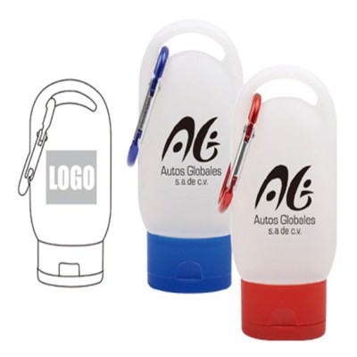 The Clip-N-Go Alcohol-based Hand Sanitizer with metal carabiner