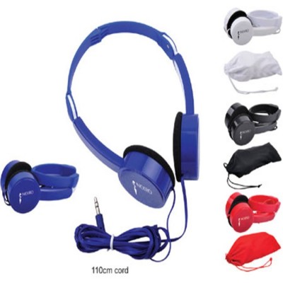 Promotional Wholesale Custom Cheap  Adjustable Folding Mobile Wired Headphones