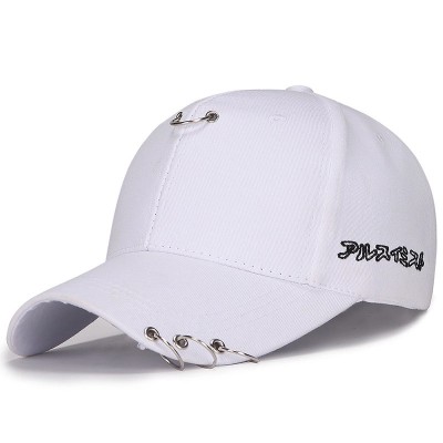 Custom 6 panel with metal ring Fancy and Fashion Sports Bulk Baseball Caps