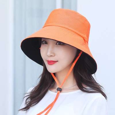 China Wholesale Custom Double-sided Lady's Leisure Hat Fisherman Bucket Hat