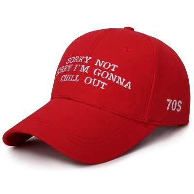 Professional cap Manufacturer Outdoor Red Sport Hats Baseball Cap